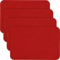 Produktbild: Erwin Müller Filz Tischset für Teller, Tischuntersetzer rot Größe 30x45 cm - Schutz vor Kratzern und Verschmutzungen
