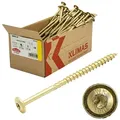 Produktbild: Klimas Schraube Tellerkopfschrauben Holzschrauben Gelb, (50 St) gelb 8x280