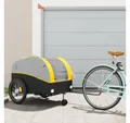 Produktbild: vidaXL Fahrradlastenanhänger, Fahrradanhänger Schwarz und Gelb 45 kg Eisen