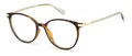 Produktbild: POLAROID Oval ECO POLYAMIDE Brillen in Havana für Damen, Brille mit Sehstärke, optional mit Sonnenbrillen tönung oder Blaulichtfilter (Modell 1057990865217)