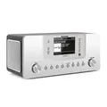 Produktbild: TechniSat DIGITRADIO 574 IR – Stereo-Internetradio (DAB+, FM, WLAN, Bluetooth-Audiostreaming, 4 Zoll Farbdisplay, USB, AUX in, Kopfhöreranschluss, Wecker, 10 Watt, App-/Fernbedienung) Silber