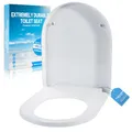 Produktbild: WC Sitz Mit Absenkautomatik,Toilettendeckel D-Form Hochwertige Und Stabile Antibakterieller Toiletten,Stabile QualitäT,mit Quick Release Funktion,Einfache Montage Wc Sitz | WC-Sitzs Stabil bis 250kg