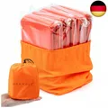 Produktbild: Bramble - 5 Stück Thermal Notfall Biwaksack, Rettungsdecken für Outdoor, C