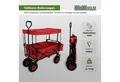 Produktbild: TRUTZHOLM Bollerwagen faltbar mit Dach, PU-Rädern, Hecktasche und Teleskopgriff