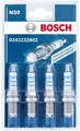 Produktbild: 4x BOSCH FR78X Zündkerzen SUPER 4 N50 für AUDI BMW SKODA SEAT VW OPEL #4802