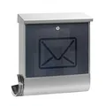 Produktbild: BurgWaechter Wandbriefkasten Burg Wächter Briefkasten Lucenta Edelstahl Eleganter Design Briefkasten aus Edelstahl 82653005