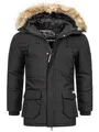 Produktbild: Geographical Norway Herren Winter Jacke Outdoorjacke Winter Parka warm gesteppt Steppjacke, Farbe:Schwarz, Größe:XL