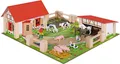 Produktbild: Eichhorn Spielwelt Spielzeug Spielwelt Tierwelt Bauernhof 21 Teile 36x39cm 100004304