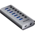 Produktbild: Unitek HUB USB-A 3.0 7W1 5GBPS Z PRZEŁĄCZNIKIEM (USB-C, 7 Ports) (H1314A01-EU)