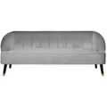 Produktbild: Beliani 3-Sitzer-Sofa, Hellgrau, Textil, 191x73x73 cm, Wohnzimmer, Sofas & Couches, Sofas, 3-Sitzer Sofas