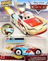 Produktbild: Disney Pixar Cars Paul Conrev Rocket Racing Modell mit Blast Wall NEU & OVP