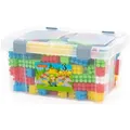 Produktbild: Polesie Steinebox Bausteine Baumeister 174-tlg Kinder Grundbausteine Box Kiste Spielbausteine, (174 St) bunt