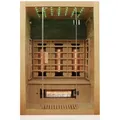Produktbild: Dewello® Infrarotkabine Infrarotsauna MILTON 135cm x 105cm inkl. 6 Vollspektrumstrahler, Bodenstrahler, 2 Personen, LED