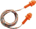 Produktbild: Gehörschutzstöpsel uvex whisper, Größe M, SNR 23 dB, EN 352-2, mit Kordel, 50 Paar in Pappkarton, orange 126231