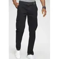 Produktbild: Cargohose H.I.S, Herren, Gr. 31, N-Gr, schwarz, Web, Obermaterial: 98% Baumwolle, 2% Elasthan, unifarben, regular fit lang, Hosen Cargohose