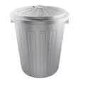 Produktbild: keeeper Supermax-Tonne mit Deckel, Polypropylen, 50 l, 50 x 55 x 50 cm, Mats, Silber