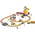 Produktbild: LUPILU® Holz Eisenbahnset Baustelle Kinder Spiel59 tlg. batteriebetrieben