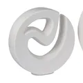 Produktbild: Deko Vase MODERN ART D. 33cm matt weiß Keramik Formano