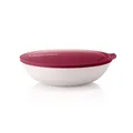 Produktbild: Tupperware Allegra Schale 1,5 Liter in bordeaux rot/weiß