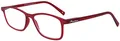 Produktbild: Super flache Lesebrille MR51 aus hochwertigem Kunststoff mit Federscharnier und Etui Rot + 2,00 dpt
