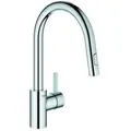 Produktbild: Grohe Eurostyle Cosmopolitan Spültisch-Einhebelmischer 31481001 chrom, schwenkbarer Rohrauslauf, herausziehbare Dual-Spülbrause
