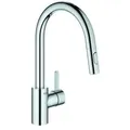 Produktbild: GROHE Eurosmart Cosmopolitan Einhand-Spültischbatterie, Ausladung 223mm, herausziehbare Dual Spülbrause, schwenkbar, 31481001