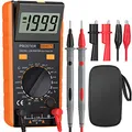 Produktbild: Proster LCR Messgerät Digitaler LCR Multimeter für Kapazitäts Induktivitäts Widerstand Testen mit LCD Überspannung Anzeige enthält Batterie Krokodilklemme Mini Schraubendreher und Tasche- Orange
