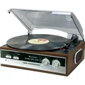 Produktbild: Soundmaster Plattenspieler/Radio PL186H Holz-si - Braun