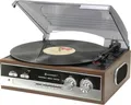 Produktbild: Soundmaster Plattenspieler PL186H | Nostalgie 70er Design | Radio UKW/MW | 33/45/78 U/min | Holz | Stereo Lautsprecher