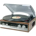 Produktbild: Wörlein 318x290x143mm Plattenspieler Radio PL186H Holz-si Soundmaster PL 186 H
