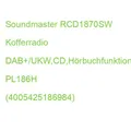 Produktbild: Soundmaster RCD1870SW Kofferradio DAB+/UKW,CD,Hörbuchfunktion PL186H (4005425186