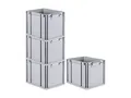 Produktbild: PROREGAL SuperSparSet 4x Eurobox NextGen Economy | Griffe geschlossen |HxBxT 32x30x40cm | 30 Liter | Eurobehälter, Transportbox, Transportbehälter, Stapelbehälter