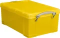Produktbild: Really useful Boxes Kunststoff transparent gelb 9 Liter