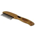 Produktbild: BAMBOO GROOM Rotating Pin Comb I Kamm mit 31 rotierenden Pins I Hundebürste für langes & lockiges Fell I Bürsten zur Fellpflege aus Bambus I Unterfellbürste I Bürste für Katze & Hund