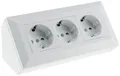 Produktbild: 3-fach Steckdosenblock weiß 250V/ 16A Aufbaumontage