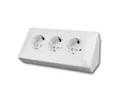 Produktbild: ChiliTec Aufputz-Steckdose DELPHI 3-fach Steckdosenblock, weiß 250V~/ 16A