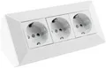Produktbild: ChiliTec - Fach Steckdosenblock, weiß 250V~/ 16A, Aufbaumontage
