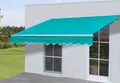 Produktbild: Alu-Markise H792, Gelenkarmmarkise Sonnenschutz 5x3m Polyester Türkis