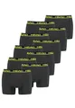 Produktbild: HEAD Herren Basic Boxer Pant Shorts Unterwäsche Unterhose 10 er Pack, Farbe:009 - Phantom/Lime, Bekleidungsgröße:L