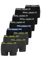 Produktbild: HEAD Herren Basic Boxer Pant Shorts Unterwäsche Unterhose 12 er Pack, Farbe:Black/Black Blue/Phantom Lime, Bekleidungsgröße:L