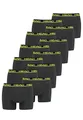 Produktbild: HEAD Herren Basic Boxer Pant Shorts Unterwäsche Unterhose 12 er Pack, Farbe:009 - Phantom/Lime, Bekleidungsgröße:L