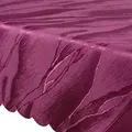 Produktbild: MYNE Tischdecke Jacquard Elegance 80x80 cm Bordeaux Rot eckig - Edle Tischwäsche mit Ornamenten - Rote Tischdecke für Weihnachten, Geburtstag, Feste - Tischläufer, Tischdeko