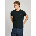 Produktbild: Rundhalsshirt PEPE JEANS, Herren, Gr. XL, schwarz, Jersey, Obermaterial: 95% Baumwolle, 5% Elasthan, unifarben, Basic, slim fit, Rundhals, Shirts Rundhalsshirt