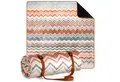 Produktbild: Picknickdecke Premium Picknickdecke wasserabweisend - Boho & TERRAZZO Design, Blumtal, 200x200 cm, waschbare Stranddecke sandfrei + weiche Zwischenfüllung