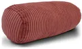 Produktbild: Amilian Nackenrolle mit Bezug 40x15 cm – Cord Kissen mit Füllung – Waschbar – Für Erwachsene & Kinder – Ideal für Nacken (Herzschimmer, 40 x 15 cm)