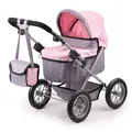 Produktbild: Bayer Design Puppenwagen Trendy grau/rosa TOP