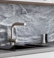 Produktbild: MyMaxxi Küchenrückwand Küchenrückwand selbstklebend Steinwand grau Spritzschutz Folie, (Klebefolie Küchenrückwand aufgerollt B 60 cm x H 60 cm), Steinwand grau B 60 cm x H 60 cm