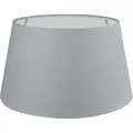 Produktbild: Wogati® Premium Lampenschirm E14/E27 Baumwolle | Verschiedene Größen & Farben | Grau/Größe: XXL | Für Stehlampe, Hängelampe & Tischlampe
