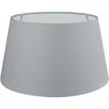 Produktbild: Premium Lampenschirm Stehlampe Hängelampe Grau Baumwolle E14/E27 XXL=UØ 35cm