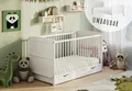 Produktbild: Kids Collective Babybett Kinderbett 60x120/70x140 cm umbaubar zu höhenverstellbares Lattenrost, 70x140 cm mit Schublade von Geburt bis 6. Lebensjahr
